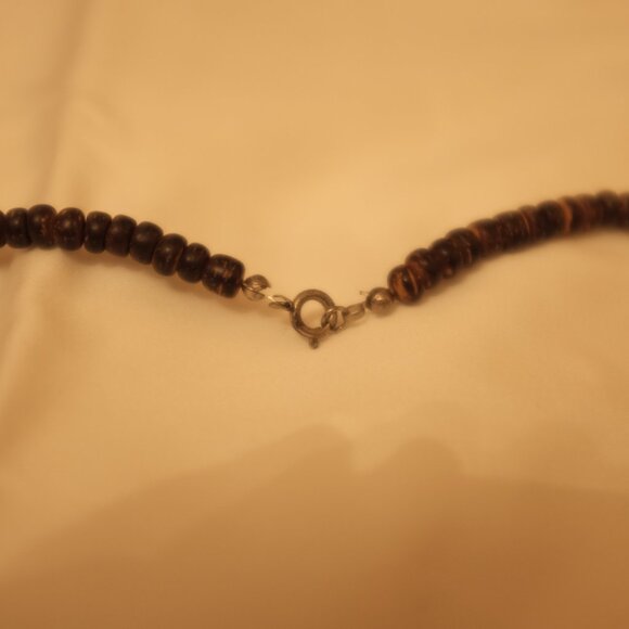 COPY - Mixed wooden beaded necklace tribal bohemian vibe - Picture 4 of 5